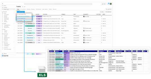 Export Data to Excel and Simplified View Customization